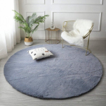 Strado Strado Rabbit Round Rug Strado 150x150 Silver (Light Gray) uniwe