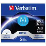 Verbatim M-DISC BD-R 100GB 4x Printable Jewel Case 5