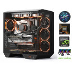 MDATA GAMING HydroX Ryzen 5 9600X 32GB 2TB SSD RTX 4060Ti Windows 11 Black