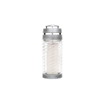Bolsius Candle white glass 23x9x9cm