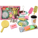 LEAN Toys Confectionery Cafe Set Sweets Figurines Coffee Cake 25 pcs.