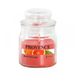PROVENCE Candle Red Orange 9x6x6cm
