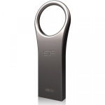 Silicon Power SP032GBUF3J80V1T 32GB USB 3.0 Jewel J80, Titanium
