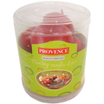 PROVENCE Candles Ball Dark Red &Oslash;4.5x3cm 8pcs