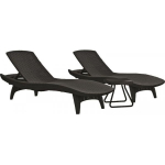 Keter Pacific Set + Table Grey