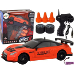 LEAN Toys Remote Controlled Sports Car R/ C 1:24 Orange Interchangeable Wheels