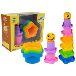 LEAN Toys Pyramid Cups for Babies Asterisks