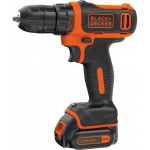 Black&Decker BLACK + DECKER cordless drill BDCDD12, 10,8Volt&nbsp;(black / orange, Li-io