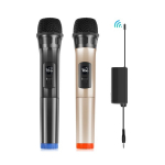 Puluz PU643 1 To 2 UHF Wireless Dynamic Microphones with LED Display, 3.5mm
