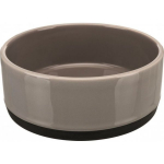 TRIXIE Trixie Ceramic bowl with rubber base, 0.75 l/ o 16 cm, grey