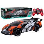 LEAN Toys Remote Controlled Sports Car RC 1:10 Orange Speed ​​up to 25 km/ h