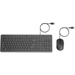 HP Wired Mouse and Keyboard 150 (EN) Black