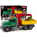 LEAN Toys Truck Auto Crane Transport Rubbish Bin Sound