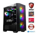 MDATA GAMING Ryzen 5 5500 32GB 1TB SSD 1TB HDD RX 580 8GB W11Home