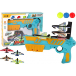LEAN Toys Large aircraft and ball launcher gun Aircraft Gun 2in1