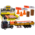 LEAN Toys Truck With Trailer Blue 1:24 TIR Car Truck Accessories Sounds