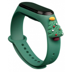 Fusion Accessories Xiaomi Mi Band 3/ 4 Green Xmas Christmas Tree 2