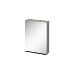 CERSANIT Cersanit S522-016 VIRGO 60 grey mirror cabinet with black handle.