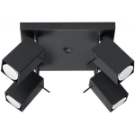 Sollux Lighting Merida 4 SL.0102 4x40W GU10 Black