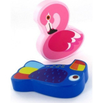 Brimarex Brimarex Wooden rattles flamingo toucan parrot p24