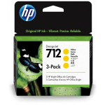 HP 712 3-pakk kollane