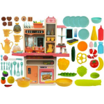 LEAN Toys Children&reg;s Kitchen Pink Vegetables Accessories Cutlery