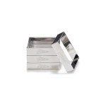 Patisse Patisse flannel ring set 8 cm stainless steel silver