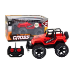 LEAN Toys Toy Car Remote Controlled Off-Road Car RC 1:18 Red