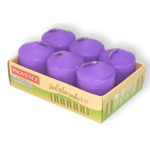 PROVENCE Candles Violet &Oslash;3.8x5.5cm 6pcs