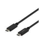 Deltaco USBC-1501M USB-C to USB-C 1m Black