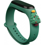 Hurtel Strap Xmas Xiaomi Mi Band 3 / 4 Christmas Tree - Dark Green