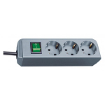 Brennenstuhl Eco-Line + Switch Gray/ Silver