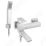 FERRO ZICCO bathtub faucet, with shower set, chrome