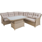 Evelekt Pacific Corner Sofa and Table Beige