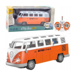 LEAN Toys Retro City Bus Remote Controlled RC Lights 1:30