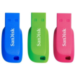 Sandisk 16GB Cruzer Blade USB 2.0 Blue, Green, Pink 3 pack