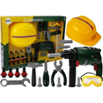 LEAN Toys DIY set Battery Drill Goggles and Helmet