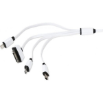 Omega USB to microUSB+miniUSB+Lightning+Apple 30-pin 4in1