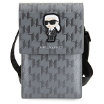 Karl Lagerfeld KLWBSAKHPKG Saffiano Monogram Ikonik Silver