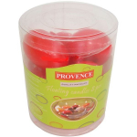 PROVENCE Candles Ball Red &Oslash;4.5x3cm 8pcs