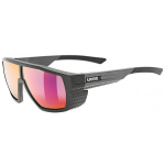 Uvex mtn Style P Black Grey Matt/ Mirror Red