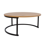 Evelekt Coffee table BRITU D80xH35cm, light wood