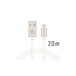 Swissten "Textile Lighthing (MD818ZM/ A) 2M" Silver
