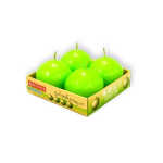 PROVENCE Candles Ball Green 4pcs 5.5x5.5x5.5cm