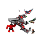 Lego Captain America vs. Raudona Hulk Battle 76292