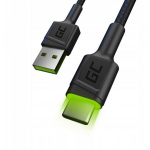 Green Cell USB-C LED backlight 2m Black