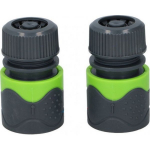 KINZO Kinzo hose connection 3.5 x 6 cm ABS grey-green, 2-piece (25022