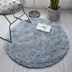 Strado Strado Shaggy Round Carpet 150x150 SilverFur (Light Gray) un