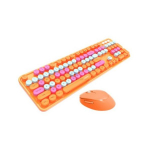 Mofii Wireless Keyboard and Mouse Combo Sweet Orange