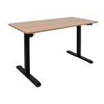 Evelekt Desk ERGO LIGHT with 1 motor 120x60cm, black/ oak
